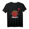 Kawaii Erdbeeren Liebhaber Rote Beeren Herz Frucht T-Shirt – Süßes Erdbeer Design für Beerenfans und Sommerliebhaber