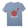 Kawaii Erdbeeren Liebhaber Rote Beeren Herz Frucht T-Shirt – Süßes Erdbeer Design für Beerenfans und Sommerliebhaber