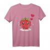 Kawaii Erdbeeren Liebhaber Rote Beeren Herz Frucht T-Shirt – Süßes Erdbeer Design für Beerenfans und Sommerliebhaber