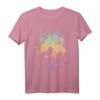 HapOwl Lion King T-Shirt - Colorful Sunset Silhouette für Best Friends, Offiziell lizenziertes Disney Fan-Shirt
