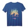 HapOwl Lion King T-Shirt - Colorful Sunset Silhouette für Best Friends, Offiziell lizenziertes Disney Fan-Shirt