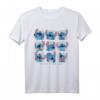 HapOwl Lilo and Stitch Moods T-Shirt – Offizielles Disney Merchandise für Frauen, Männer, Jungen & Mädchen, Lustige & Süße Stitch T-Shirts