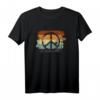 Retro Friedenszeichen T-Shirt für Partys & Kostüme - Vintage Style für 70er, 80er Disco & Halloween