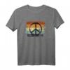 Retro Friedenszeichen T-Shirt für Partys & Kostüme - Vintage Style für 70er, 80er Disco & Halloween