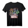 Marvel Avengers Retro Comic Grafik T-Shirt - Offiziell Lizenzierte Marvel Superhero Mode für Fans & Sammler