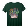 Marvel Avengers Retro Comic Grafik T-Shirt - Offiziell Lizenzierte Marvel Superhero Mode für Fans & Sammler