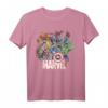 Marvel Avengers Retro Comic Grafik T-Shirt - Offiziell Lizenzierte Marvel Superhero Mode für Fans & Sammler