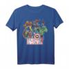 Marvel Avengers Retro Comic Grafik T-Shirt - Offiziell Lizenzierte Marvel Superhero Mode für Fans & Sammler