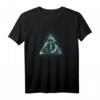 HapOwl Harry Potter Geometric Deathly Hallows T-Shirt - Offiziell lizenziert, Fanartikel für Harry Potter Fans zum Geburtstag