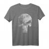 Marvel Punisher Skull Symbol Distressed Graphic T-Shirt - Offiziell lizenziertes Marvel Fan-Shirt
