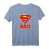 Superman Super Dad Superpapa T-Shirt - Offizielles Superman Fan-Shirt für Väter, Kinder & Superhelden-Fans