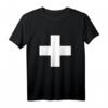 Großes Schweizer Kreuz T-Shirt - Rotes Shirt mit Weißem Kreuz für Schweizer Nationalfeiertag & Fans aus Zürich, Bern, Luzern