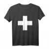 Großes Schweizer Kreuz T-Shirt - Rotes Shirt mit Weißem Kreuz für Schweizer Nationalfeiertag & Fans aus Zürich, Bern, Luzern