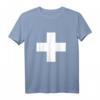 Großes Schweizer Kreuz T-Shirt - Rotes Shirt mit Weißem Kreuz für Schweizer Nationalfeiertag & Fans aus Zürich, Bern, Luzern