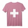 Großes Schweizer Kreuz T-Shirt - Rotes Shirt mit Weißem Kreuz für Schweizer Nationalfeiertag & Fans aus Zürich, Bern, Luzern
