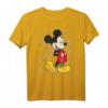 HapOwl Mickey Mouse T-Shirt mit Many Mickeys Hintergrund - Offiziell lizenziertes Disney Fan-Shirt