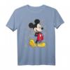 HapOwl Mickey Mouse T-Shirt mit Many Mickeys Hintergrund - Offiziell lizenziertes Disney Fan-Shirt