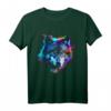 Wolf Kunst Bunt - Tiermotiv Kunstwerk Wolf T-Shirt für Tierliebhaber und Naturfreunde