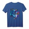 Wolf Kunst Bunt - Tiermotiv Kunstwerk Wolf T-Shirt für Tierliebhaber und Naturfreunde
