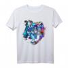 Wolf Kunst Bunt - Tiermotiv Kunstwerk Wolf T-Shirt für Tierliebhaber und Naturfreunde