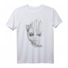 Marvel Guardians Vol. 2 Groot Lines Face Graphic T-Shirt - Officially Licensed Marvel Merchandise für Fans