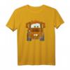 HapOwl Pixar Cars Mater Big Truck Face T-Shirt - Offiziell Lizenzierte Vintage Lightning McQueen Kleidung für Fans