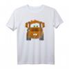 HapOwl Pixar Cars Mater Big Truck Face T-Shirt - Offiziell Lizenzierte Vintage Lightning McQueen Kleidung für Fans