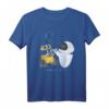 HapOwl Pixar Wall-E & Eve Sparks Fly Portrait T-Shirt – Offiziell lizenzierte Pixar Kleidung als Geschenk