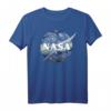 NASA Starry Night Classic Chevron Logo Graphic T-Shirt - Offiziell lizenziertes Weltraum-Design für NASA-Fans