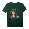 Marvel Guardians of the Galaxy Groot Blumen Grafik T-Shirt – Offiziell lizenziert für Marvel Fans