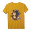 Marvel Guardians of the Galaxy Groot Blumen Grafik T-Shirt – Offiziell lizenziert für Marvel Fans