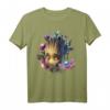 Marvel Guardians of the Galaxy Groot Blumen Grafik T-Shirt – Offiziell lizenziert für Marvel Fans