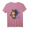 Marvel Guardians of the Galaxy Groot Blumen Grafik T-Shirt – Offiziell lizenziert für Marvel Fans