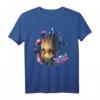 Marvel Guardians of the Galaxy Groot Blumen Grafik T-Shirt – Offiziell lizenziert für Marvel Fans