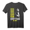 Das Aufhören ist nicht akzeptabel, trainieren Sie Insaiyan - Anime Fitness T-Shirt für Bodybuilder, Powerlifter & Kraftsportler