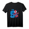 Kinder Marvel Spider-Man Cute Spidey 5th Birthday I'm 5 T-Shirt - Official Marvel Merchandise für Kindergeburtstage