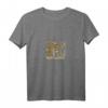 HapOwl Leopard Print T-Shirt mit Logo und V-Ausschnitt – Offizielles Geburtstagsmerchandise für Damen und Herren