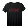 Coca-Cola Distressed Cursive Logo T-Shirt - Officially Licensed Soda Pop & Polar Bear Apparel für Männer und Frauen