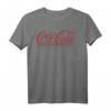 Coca-Cola Distressed Cursive Logo T-Shirt - Officially Licensed Soda Pop & Polar Bear Apparel für Männer und Frauen
