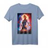 Captain Marvel Poster T-Shirt - Offiziell Marvel Fanartikel für Superhelden- und Comic-Liebhaber