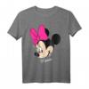 HapOwl Minnie Mouse Face Portrait Smile T-Shirt - Offiziell lizenziertes Disney Mickey and Friends Shirt