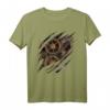 Steampunk-T-Shirt mit Uhrwerk, mechanischen Zahnrädern – Originelles Geschenk für Steampunk-Fans und Uhrenliebhaber