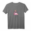 Frauen und Mädchen Luftiges Flamingo T-Shirt mit 'Flamingo Little Princess' Motiv – Perfekt für Tierliebhaberinnen und Flamingo-Fans