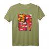 Pixar Cars Lightning McQueen Grid T-Shirt – Offiziell lizenziertes Merchandise für Cars Fans und Kinder zum Geburtstag