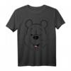 HapOwl Winnie The Pooh Big Face T-Shirt - Offiziell Lizenzierte Kleidung für Fans und Geburtstagsfeiern