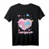 Sanrio Little Twin Stars Love Heart T-Shirt - Offiziell lizenzierte Bekleidung für Sanrio Fans