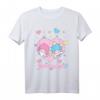 Sanrio Little Twin Stars Love Heart T-Shirt - Offiziell lizenzierte Bekleidung für Sanrio Fans