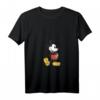 HapOwl Mickey Mouse Retro Standing Foot V-Ausschnitt T-Shirt - Offiziell lizenziertes Disney-Design