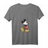 HapOwl Mickey Mouse Retro Standing Foot V-Ausschnitt T-Shirt - Offiziell lizenziertes Disney-Design