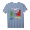 Marvel Ultimate Periodic Table Of Elements Halbarm T-Shirt – Offiziell lizenziertes Marvel Avengers Superhelden-Shirt für Fans und Sammler